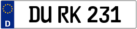 Trailer License Plate